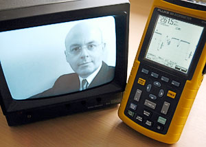 CCTV monitor portrait